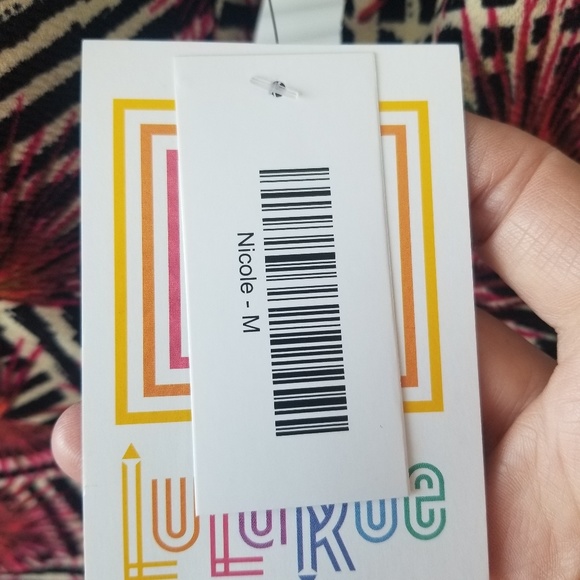 NEW! LuLaRoe Nicole skater dress. Medium - Picture 5 of 8